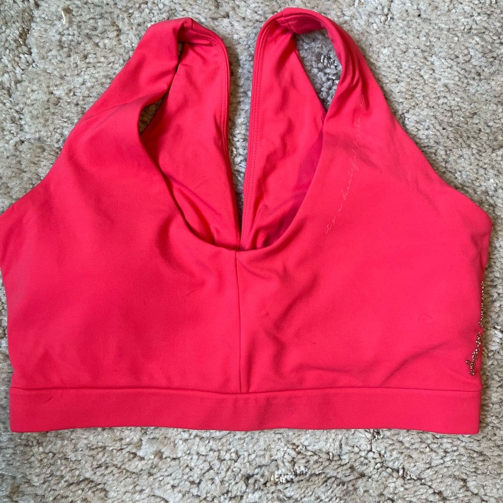 Whitney Simmons x Gymshark Cyber Red O-Ring Sports Bra